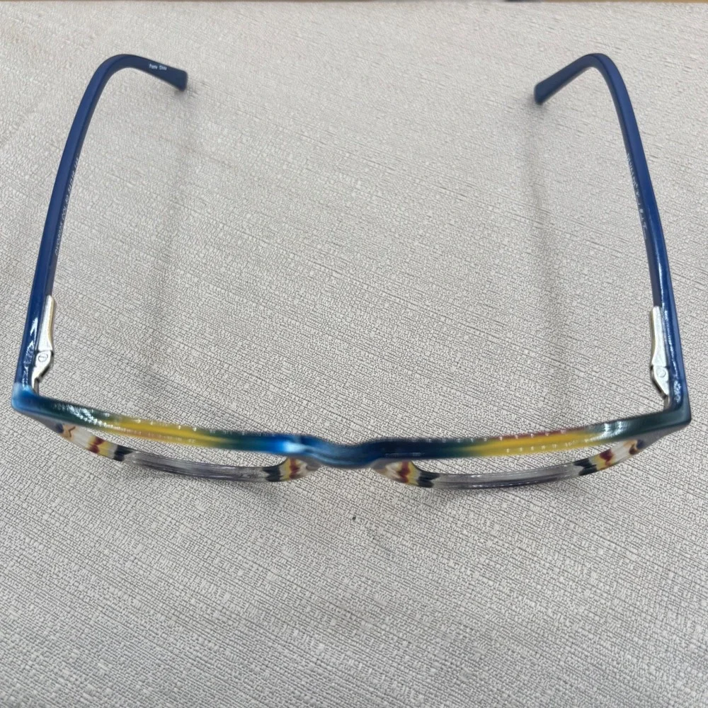 Di Valdi DV08025 Blue Tortoise Cat Eye Eyeglass Frames Handmade 54-16-145 NWOT